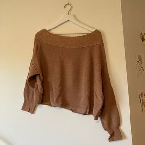 Free people off the shoulder sweater